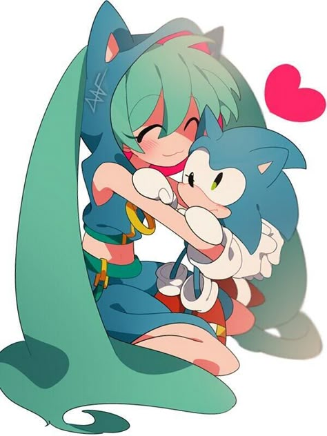 Miku Sonic, Sonic Miku, Miku Hatsune Chibi, Miku Hatsune Vocaloid, Megaman X, Sonic Funny, Sonic Franchise, Miku Vocaloid, Hedgehog Art