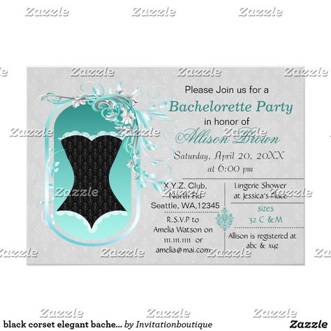 black corset elegant bachelorette party invite Elegant Bachelorette Party, Hens Night Invitations, Bachelorette Lingerie Party, Lingerie Bridal Shower Invitations, Corporate Party Invitation, Lingerie Bachelorette, Bachelorette Party Invite, Lingerie Shower Invitations, Bachelorette Weekend Invitations