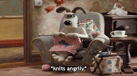 via GIPHY Clay Mation, Yarn Humor, Timmy Time, Aardman Animations, Knitting Humor, Shaun The Sheep, Knit Art, Knitted Wit, Knitting Inspiration