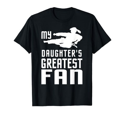 PRICES MAY VARY. Are you a mom or dad of a taekwondo girl? If so, this tee shirt is great for wearing on your daughter's competition My Daughter's Greatest Fan shirt also makes an ideal gift for parents of a hand combat fighter Lightweight, Classic fit, Double-needle sleeve and bottom hem Taekwondo Girl, Gift For Grandparents, Grandma And Grandpa, Fan Shirts, Girl T Shirt, Vneck Tshirt Women, Taekwondo, Girls Tshirts, Mom And Dad