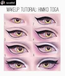 Toga Makeup Eye, Toga Makeup Tutorial, Himiko Toga Cosplay Makeup, Toga Himiko Makeup Tutorial, Easy Anime Makeup, Toga Himiko Makeup, Toga Cosplay Makeup, Anime Eye Makeup Tutorial, Toga Makeup