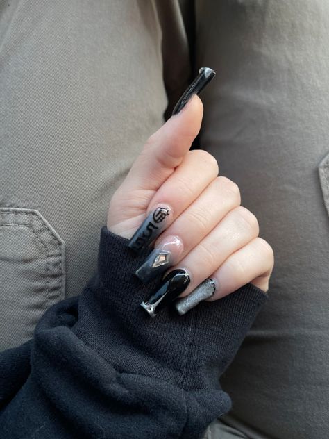 Greyday Nails 2024, Grey 59 Nails, G59 Nails Acrylic, $ui̇ci̇deboy$ Nails, Ui̇ci̇deboy Nails, Grey Day Nails G59, Sb Nails, G59 Nails, Concert Nails