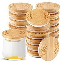 Oui Yogurt, Yogurt Jars, Canning Lids, Jar Lids, Kitchen Storage Organization, Kitchen Bar, Leaf Pattern, Food Storage, Yogurt