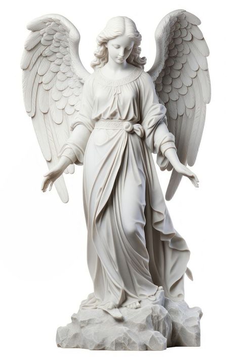 Angel Statue standing angel statue white. AI generated Image by rawpixel. | premium image by rawpixel.com / Hein Angel Wings Statue, Angel Sculpture Statues, Angelic Statue, Statue With Wings, Angle Statue, Angels Sculpture, Angel Wing Statue, Guardian Angel Statue, Angel Sculpture Art