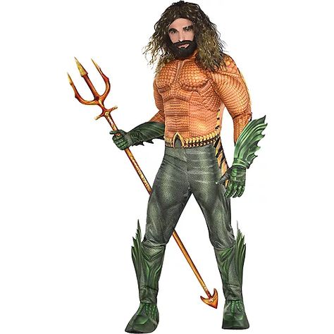 Super Villian Costumes, Superhero Costumes For Men, Aquaman Costume, Daredevil Costume, Dc Aquaman, Superhero Costumes Kids, Party City Costumes, Dc Comic Costumes, Superhero Costumes