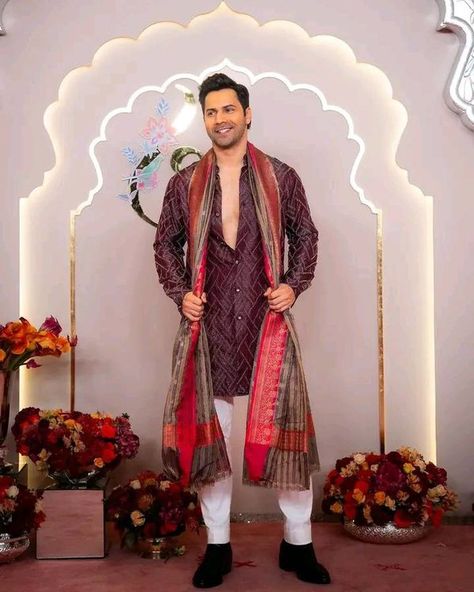 Varun Dhawan Kurta, Stylish Kurta, Waistcoat Designs, Varun Dhawan, Morning Everyone, Celebrities, Quick Saves, Design