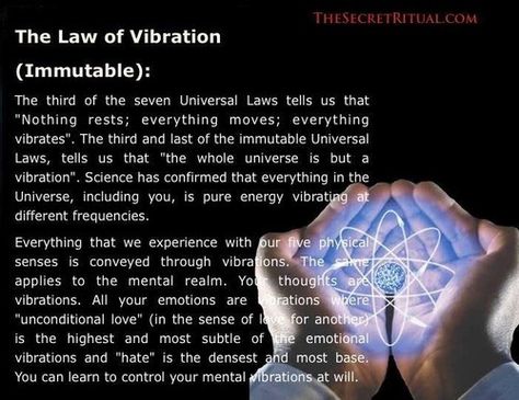 Law of vibration... Law Of Vibration, Everything Is Energy, Spirit Science, Vibrational Energy, E Mc2, Higher Consciousness, Quantum Physics, Nikola Tesla, Affirmations Positives