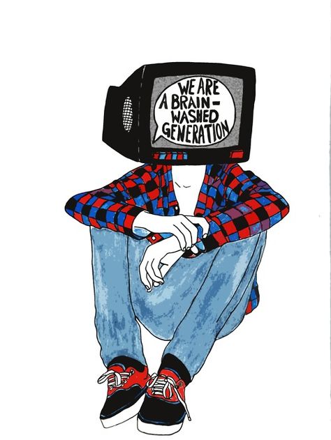 . Tv Head, A Drawing, Aesthetic Art, Art Inspo, Street Art, Cool Art, Pop Art, Oeuvre D'art, Sketch Book