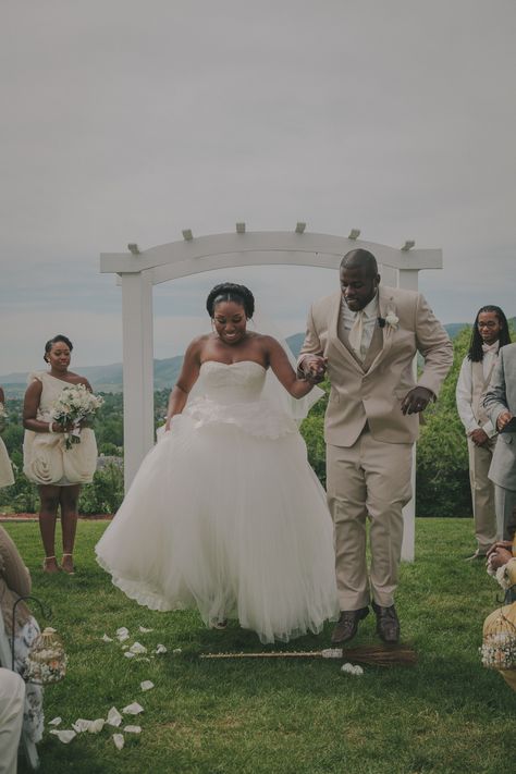 Jumping the Broom Wedding Tradition Jumping The Broom Wedding, Broom Wedding, Wedding Broom, Jumping The Broom, African Ancestry, Inspirational Photos, Black American, Black Love, Future Wedding