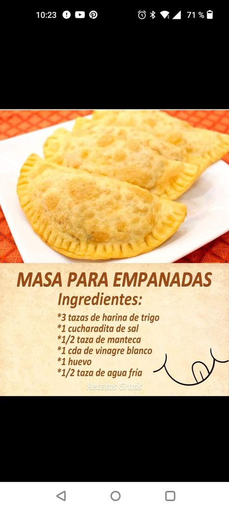 Dominicano Recipes, Arepas Recipe, Empanadas Dough, Mexican Sweet Breads, Homemade Chinese Food, Chilean Recipes, Empanadas Recipe, Deli Food, Easy Baking Recipes Desserts