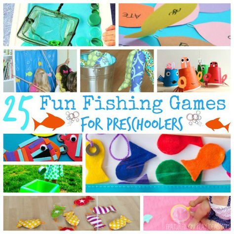 25 Fun Fishing Games For Preschoolers Games For Preschoolers, Fish Games, Fishing Games, Fishing Ideas, Play Ideas, Preschool, Fishing, For Kids, Fish