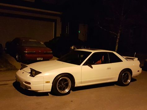 My friend just bought a 240sx coupe and visited me and my 240sx coupe #nissan #silvia #s13silvia #240sx #schassis #jdm #s13 #silforty #sil40 #ps13 #onevia #240sxcoupe Onevia S13, Car Friends, S13 Silvia, Initial D Car, Nissan Silvia, Dream Garage, Car Culture, Vroom Vroom, Jdm Cars