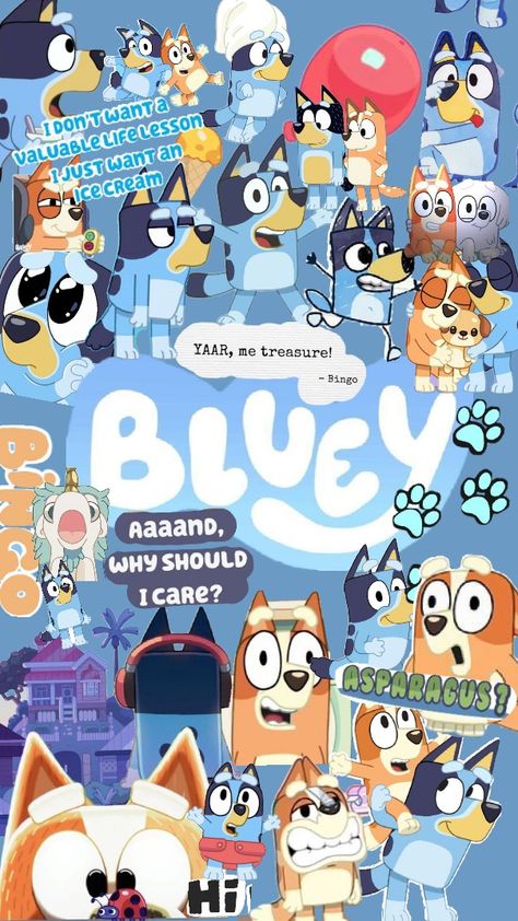 I love Bluey, I'm going to watch it now. I'm a Bluey fan. That "aaand why should I care" by the Bluey sign is HILARIOUS 😂 #Blueyshow #Blueyaesthetic #I❤️Bluey #Blueyfan #Blueyclub Watch It, I Care, I Love, Fan, Signs, Pins, Quick Saves