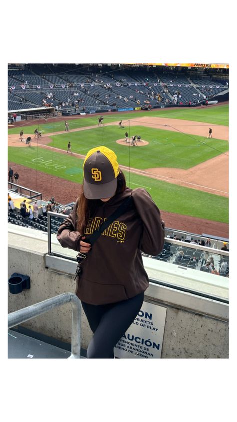 Petco Park San Diego Padres Outfit, Padres Outfit, Baseball Outfit, Baseball Game, Baseball Games, San Diego Padres, Gaming Clothes, Photo Inspiration, San Diego