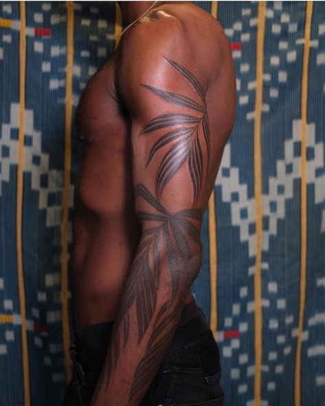 African Sleeve Tattoo, Afro Tattoo, Black People Tattoos, Dark Skin Tattoo, Black Men Tattoos, African Tattoo, Men Tattoos Arm Sleeve, Tattoo Inspiration Men, Cross Tattoo Designs