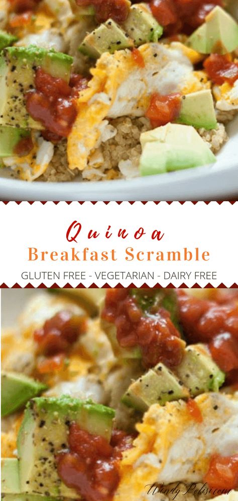 Quinoa Recipes Breakfast, Recipes Brunch, Breakfast Scramble, Health Meals, Healthy Egg Recipes, Easy Quinoa, Quinoa Breakfast, Breakfast Eggs, Breakfast And Brunch