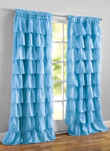 Ruffle Curtains, Indian Room Decor, Indian Room, India Home Decor, Layered Curtains, Stylish Curtains, Home Curtains, Room Design Bedroom, Diy Curtains