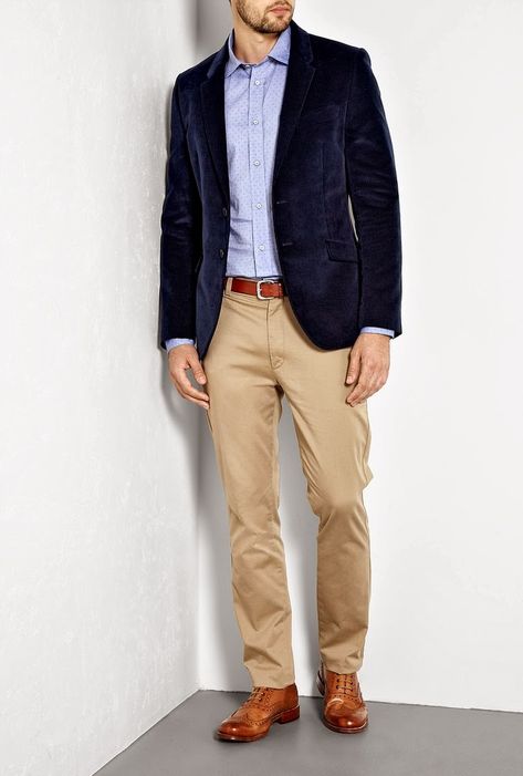 Business Casual Blazer Men Outfit, Blazer Outfits For Men, Velvet Blazer Outfit, Khakis Outfit, Mens Fashion Suits Casual, 2015 Style, Mens Smart Casual Outfits, Mens Business Casual Outfits, Mens Fashion Business Casual