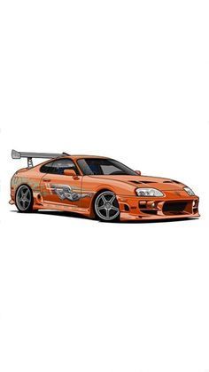 Toyota Supra Illustration, Toyota Supra Mk4 Fast And Furious, Supra Mk4 Fast And Furious, Toyota Logo Art, Supra Mk4 Drawing, Supra Drawing, Supra Mk4, Toyota Supra Mk4, Fast Sports Cars