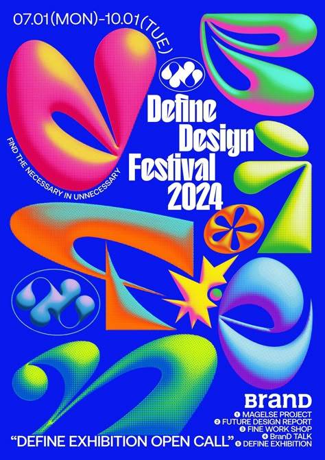 Define Design Festival 2024 :: Behance Cultural Festival Poster Design, Festival Design Branding, Event Visual Identity, Festival Ads, Ice Cream Branding, Cream Branding, Editorial Graphic Design, Festival Banner, Multimedia Design