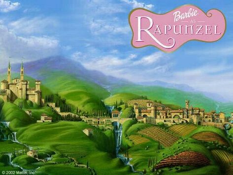 Rapunzel Poster, Rapunzel Photo, Rapunzel Movie, Barbie As Rapunzel, Barbie Painting, Barbie Rapunzel, Barbie Website, Rapunzel Tower, Barbie Box