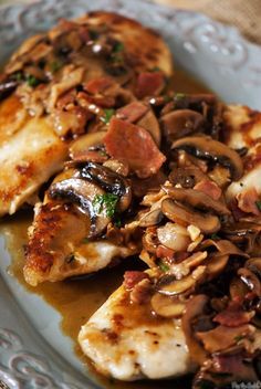 Pancakes Low Carb, Marsala Chicken Recipes, Chicken Marsala, Best Italian Recipes, Turkey Dishes, Food Chicken, Chicken Main Dishes, God Mat, Think Food