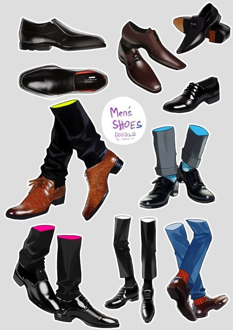 Shoes Art Reference, Boots 2020, Shoes Art, Manga Clothes, Figure Reference, Heck Yeah, Shoes Drawing, Dress Drawing, Poses References