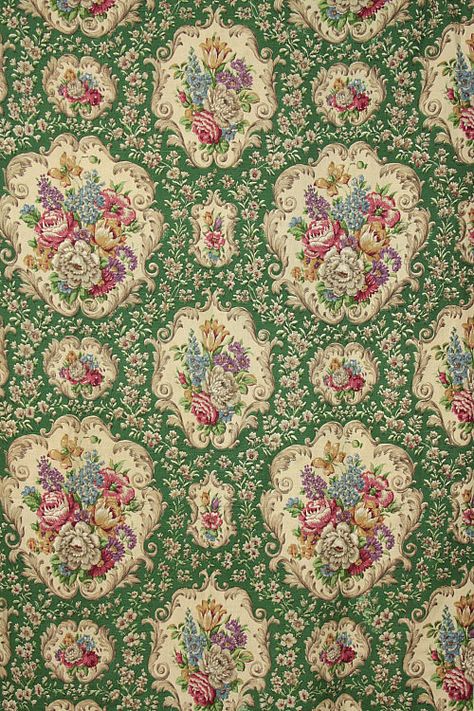 Vintage Home - 1940s Floral and Green Linen Curtain. Curtains Office, Headboard Curtains, Homemade Curtains, Layered Curtains, Living Room Curtains, Burlap Curtains, Shabby Chic Curtains, Drop Cloth Curtains, Simple Curtains