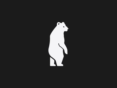 https://dribbble.com/shots/16617016-Standing-bear-logo Polar Bear Standing, Polar Bear Logo, Bear Logo Design, Bear Standing, Logo Word, Bear Logo, Geometric Logo, Polar Bear, Creative Professional