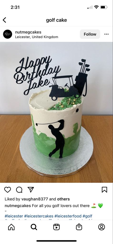 Golf Cake Theme, Golfing Cakes For Men, Golf Cake Ideas For Men, Golf Cakes For Men, Golf Cakes For Men Birthdays, Bruce Cake, Golf Cake Ideas, Golf Birthday Cake, Boys Bday Cakes