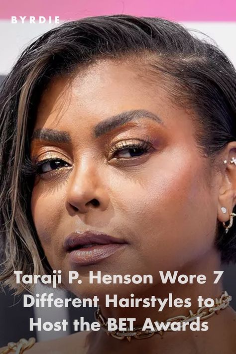 Taraji P. Henson Wore 7 Different Hairstyles to Host the BET Awards Taraji P Henson Hairstyles, Victoria Monet, Red Carpet Beauty, Pulled Back Hairstyles, Taraji P Henson, Bet Awards, Voluminous Curls, Hair Pulling, Body Hair Removal