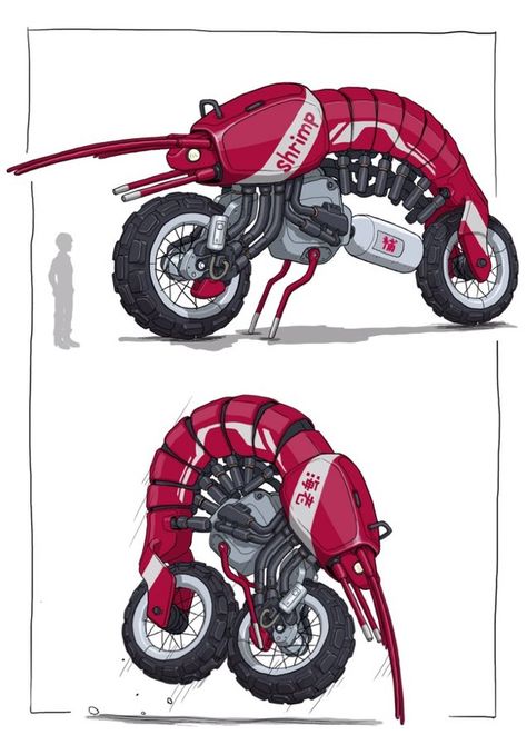 Art by gatring3 Concept Vehicles Sci Fi, Robot Animal, Arte Robot, Arte Cyberpunk, Robots Concept, Robot Design, Robot Art, Robot Concept Art, Vehicle Design