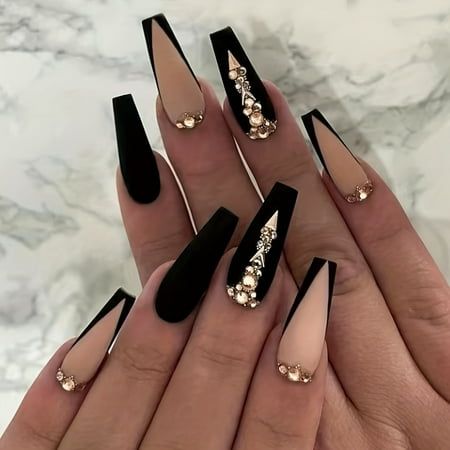 Nails on black skin