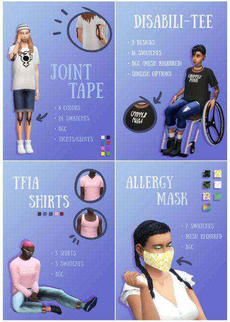 Sims 4 Disabilities: Disabled Representation in The Sims 4! — SNOOTYSIMS The Sims 4 Cc Disabilities, Sims 4 Cc Disorder, Sims 4 Snootysims, Sims 4 Cc Crutches, Sims 4 Crutches, Ts4 Disabilities, Sims 4 Feeding Tube, Sims 4 Deaf Mods, Sims 4 Action Figures Cc