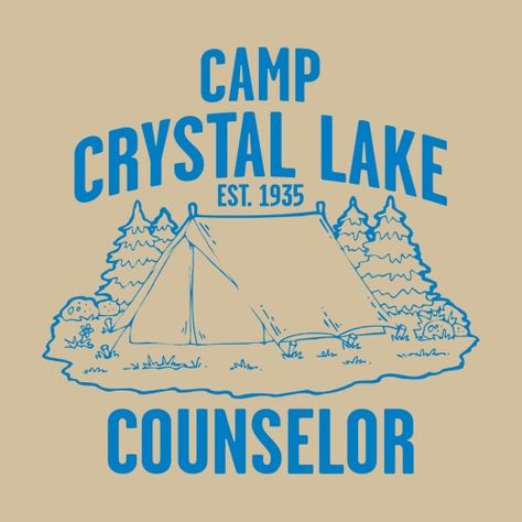 Camp Crystal Lake Counselor Svg, Camp Crystal Lake Party, Camp Crystal Lake Counselor Costume, Camp Crystal Lake Counselor, Camp Crystal Lake Shirt, 20th Bday, Lake Camp, Cricket Crafts, Camp Crystal Lake