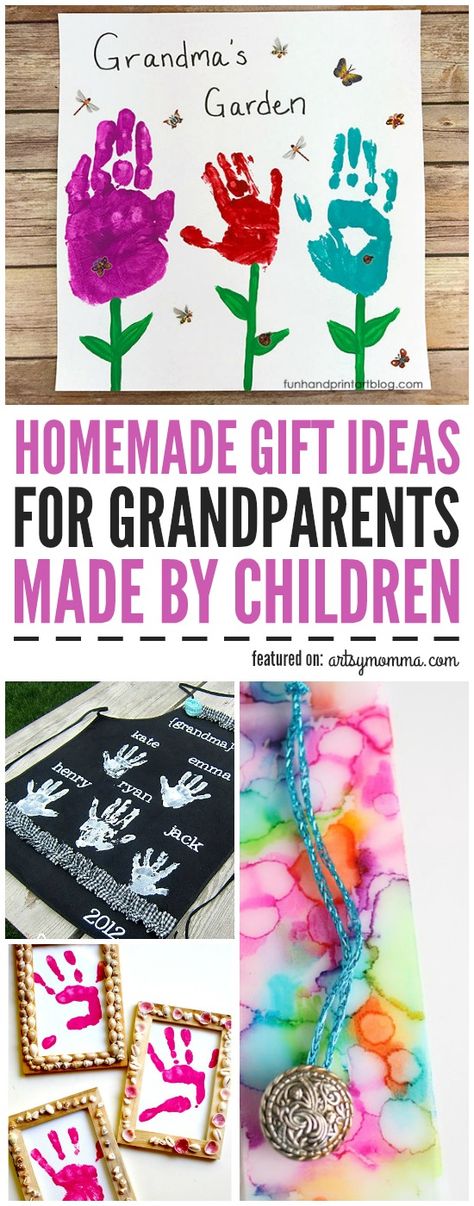 It is just so much fun to go out of our way to make them feel special and to give them some homemade gifts for Grandparents made by children! Isn't that cool? Here is a great list of ideas! Diy Gifts For Grandma, Grandma Crafts, Easy Mother's Day Crafts, Homemade Mothers Day Gifts, Grandmas Mothers Day Gifts, Gifts For Grandma, Diy Gifts For Kids, Mothers Day Crafts For Kids, Diy Simple