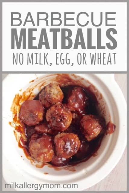 Slow Cooker BBQ Meatballs. No Milk, Egg, or Wheat Recipe at Milk Allergy Mom. Rave Reviews! Milk Allergy Recipes, Best Crockpot Meatballs, Dairy Free Meatballs, Egg Free Meatballs, Milk Allergy Mom, Barbecue Meatballs, Crockpot Meatballs, Dairy Free Appetizers, Gluten Free Bbq