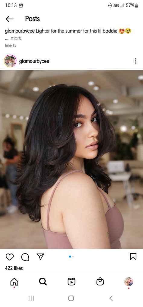 Medium Length Haircut Latina, Mid Size Haircut For Women, Latina Haircuts, Girly Tingz, Hair 101, Brown Hair Inspo, Midlength Haircuts, Hair Brown, Haircut And Color