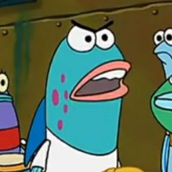 Spongebob Blue Fish Meme, Spongebob Frames, Fish Meme, Spongebob Characters, Meme Pics, Reaction Memes, Blue Fish, Fav Characters, Spongebob Squarepants