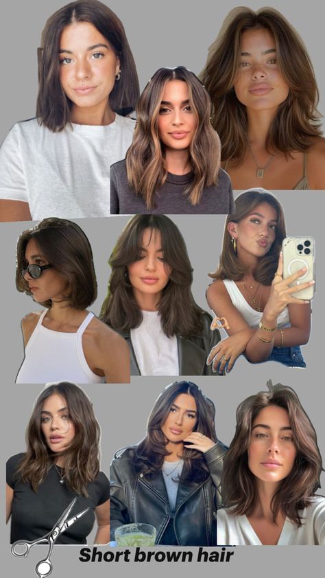 Short Brown Hair, Brown Hair, Short Hair, Short Hair Styles, Hair, Quick Saves