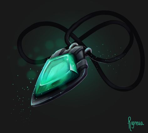 ArtStation - Item design, Rigrena ★ Sanja Grbic Fantasy Necklace Art, Fantasy Necklace Concept Art, Fantasy Blade, Fantasy Items, Fantasy Pendant, Fantasy Necklace, Fantasy Ring, Magical Items, Magic Items