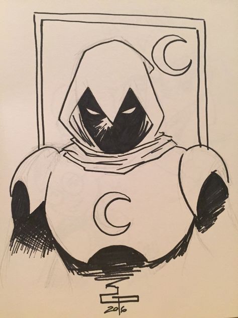 Mr Knight Drawing, Drawing Moon Knight, Moon Knight Art Sketch, How To Draw Moon Knight, Moon Knight Dibujo, Super Hero Drawings Sketches, Moon Knight Tattoo, Moon Knight Drawing, Moon Knight Sketch