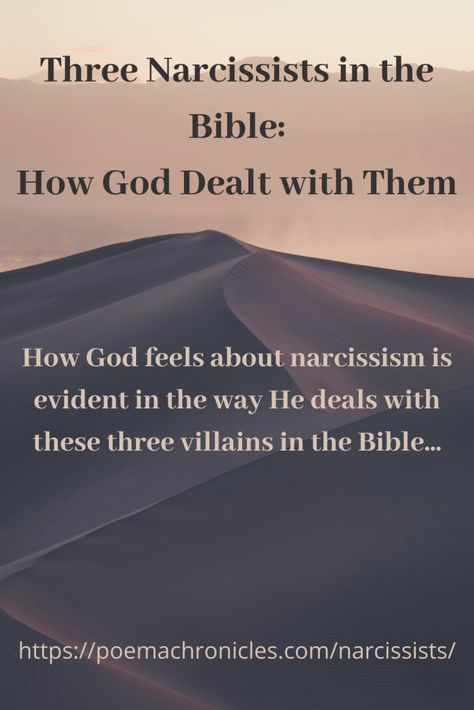 3 Narcissists in the Bible: How God Took Them Out - Poema Chronicles Narcissism Relationships, Narcissistic Personality, Narcissistic People, Narcissistic Mother, Narcissistic Behavior, Personality Disorder, Christian Blogs, In A Relationship, Your Girl