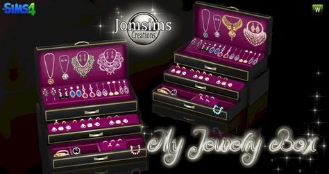 Jom Sims Creations: My Jewelry box • Sims 4 Downloads Sims 4 Jewelry Clutter, Sims 4 Jewelry, Pizza Machine, 4 Cupcakes, Sims 4 Decades Challenge, Sims 4 Sims, Susanoo Naruto, Sims 4 Downloads, Los Sims