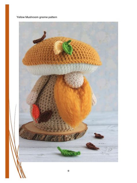 Autumn Amigurumi, Mushroom Gnome, Crochet Autumn, Autumn Crochet, Gnome Crochet, Crochet Mushroom, Halloween Crochet Patterns, Textured Yarn, Crochet Fall