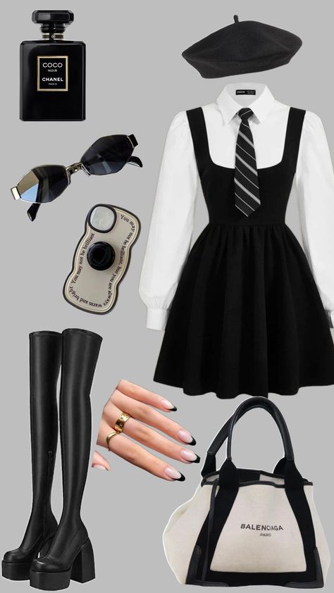 #🖤🤍,#femine💅🏻,#tranding,#bossywomen , black and white duo🤍🖤✨, classy, luxurious fits👀 Black And White Aesthetic Outfit, Black And White Dress Outfit, White Aesthetic Outfit, Black White Dress Outfit, Dress Outfits Party, White Dress Outfit, Outfit Party, Black And White Dress, Black And White Aesthetic