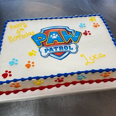 Pastel Paw Patrol, Snowflake Wedding Cake, Birthday Truffles, Paw Patrol Birthday Decorations, Paw Patrol Decorations, Paw Patrol Birthday Cake, 4th Birthday Cakes, Paw Patrol Cake, Happy 4th Birthday