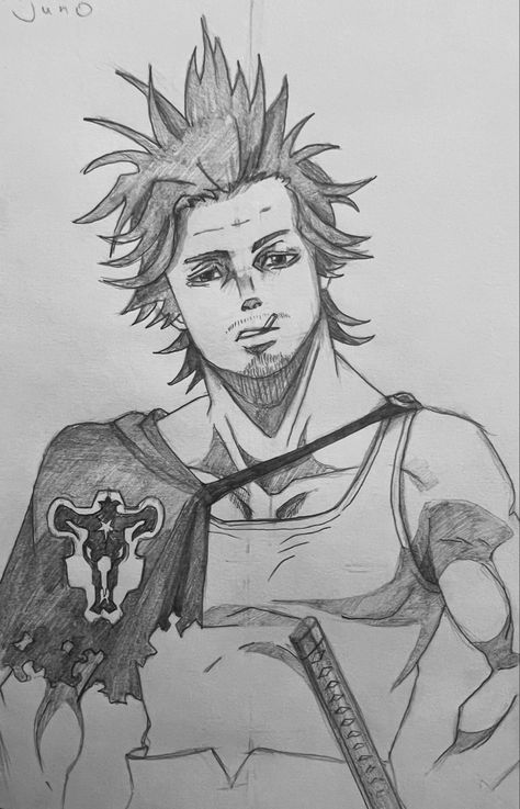 Yami Sukehiro Drawing, Yami Drawing, Yami Sukehiro, Black Clover Anime, One Piece Drawing, Black Clover, Anime Sketch, Drawing Ideas, Pencil Drawings