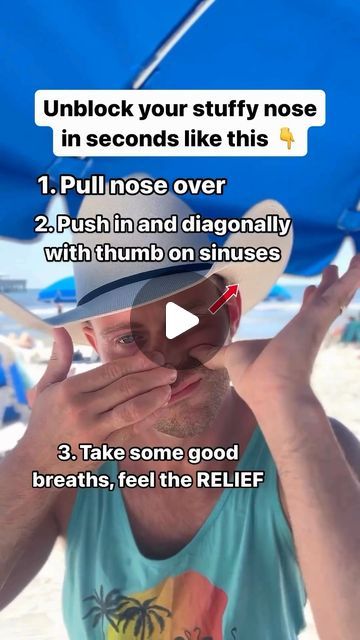 Unblock Sinuses, Relieve Sinus Pressure, Increase Blood Flow, Massage Therapy Techniques, Sinus Pressure, Stuffy Nose, Health Information, A Massage, Face Massage