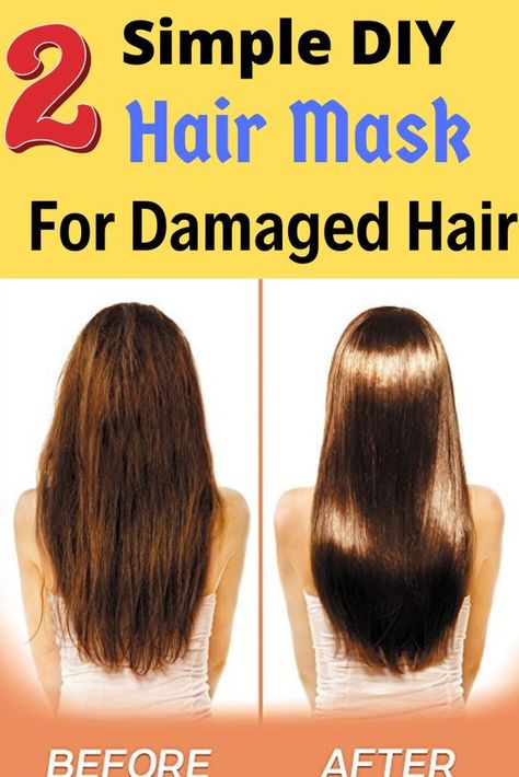 Simple Hair Mask, Dry Hair Remedies, Best Diy Hair Mask, Hair Repair Diy, Bleach Damaged Hair, Hair Masks For Dry Damaged Hair, Natural Hair Repair, Damaged Hair Diy, Mask For Damaged Hair